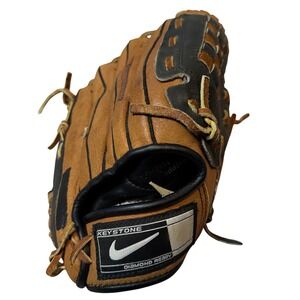 Nike Keystone Diamond Ready 11" Youth Baseball Glove Black Tan Leather RHT